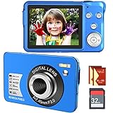 Digitalkamera, kompakte Kinderkamera mit SD-Karte, 48 MP, 2,7 K/20 fps, 6,9 cm (2,7 Zoll), LCD-Anti-Shake-Photoflash-Selfile…