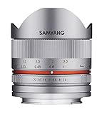 Samyang 8mm F2.8 II Objektiv für Anschluss Canon M - silber