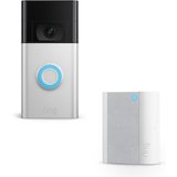 RING Video Doorbell Gen. 2 - Nickel, 1080p HD, Gegensprechfunktion, Türklingel + Chime