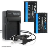 Blumax Set mit Lader für Sony NP-BY1 HD AZ1 HDR-AZ1 620mAh Kamera-Akku