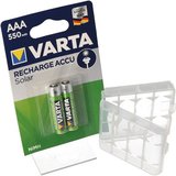 VARTA Solar Akku NiMH AAA Micro Varta 550mAh ideal für Gartenleuchten, mit Akku 550 mAh (1,2 V)