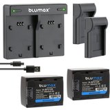 Blumax Set mit Lader für Samsung BP-210R HMX-H300BN 1800mAh Kamera-Akku