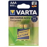 VARTA Varta Recycled Ready to Use Micro AAA LR03 Akku NiMH 800mAh 1.2 Volt Akku 800 mAh (1,2 V)