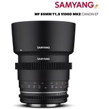 Samyang MF 85mm T1,5 VDSLR MK2 Canon EF Teleobjektiv