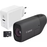 Canon PowerShot Zoom Essential Kit schwarz Kompaktkamera