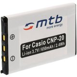 mtb more energy [BAT-002 - Li-Ion] Kamera-Akku kompatibel mit Akku-Typ Casio NP-20 700 mAh (3,7 V),…
