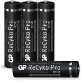GP Batteries AAA Akku GP NiMH 800 mAh ReCyko Pro 1,2V 4 Stück Akku 800 mAh (1,2 V)