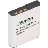 AccuCell AccuCell Akku passend für Sony DSC-W35 Akku 900 mAh (3,7 V)