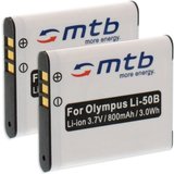 mtb more energy [BAT-081 - Li-Ion] Kamera-Akku kompatibel mit Akku-Typ Olympus Li-50b 800 mAh (3,7 V),…