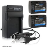 Blumax Set mit Lader für Samsung BP-210R HMX-H300BN 1800mAh Kamera-Akku