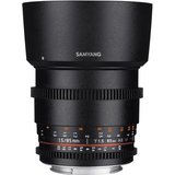 Samyang MF 85mm T1,5 Video DSLR II Nikon F Teleobjektiv