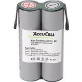 AccuCell Akku passend für Gardena Accu 80 Li-Ion Akku mit Faston 4,8mm Anschlü Akku 1600 mAh (7,4 V)