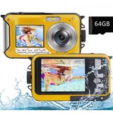 DTC GmbH Digitalkamera Fotokamera Outdoor-Kamera (inkl. 2.7K Full HD 48MP 16X Digitalzoom Kompaktkamera,…