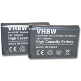 vhbw passend für Sony HDR-PJ240, ZV-1, HDR-GWP88, HDR-GWP88V, HDR-MV1, Kamera-Akku 1000 mAh
