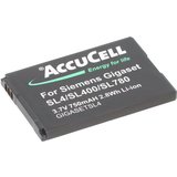 AccuCell Akku passend für Siemens Gigaset V30145-K1310K-X444, V30145-K1310-X44 Akku 700 mAh (3,7 V)