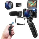 Fine Life Pro V10 Vlog Kamera Systemkamera (16 MP, WLAN (Wi-Fi), inkl. V10 Vlog Kamera, Sony-Sensoren,…