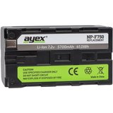 ayex ayex NP-F750 Li-Ion Akku Leistungsstark zuverlässig, mit Info-Chip Kamera-Akku