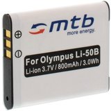 mtb more energy [BAT-081 - Li-Ion] Kamera-Akku kompatibel mit Akku-Typ Olympus Li-50b 800 mAh (3,7 V),…