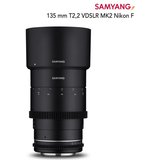 Samyang MF 135mm T2,2 VDSLR MK2 Nikon F Teleobjektiv