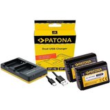 Patona 3 in 1 Zubehör-Set, Kamera Akku für Sony Alpha 6000, 6300, 6400 Kamera-Akku NP-FW50 950 mAh (7,2…