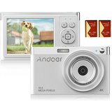 Andoer 4K-Digitalkamera, 50 MP, 2,88 Zoll, Autofokus, 16-facher Zoom Kompaktkamera