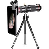 yozhiqu Smartphone-Kameraobjektiv – 48-faches Teleobjektiv mit Stativ HD-Fotos Objektiveadapter, (Perfekt…