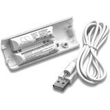 vhbw kompatibel mit Nintendo Wii Controller, Remote Plus Akku NiMH 400 mAh (2,4 V)