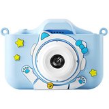 DOPWii HD 1080P Digitalkamera, wiederaufladbare Cartoon Kinderkamera Kinderkamera (8x Zoom, Blau, Rosa)