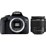 Canon EOS 2000D Kit 18-55 mm DC III Spiegelreflexkamera (EF-S 18-55mm f/3.5-5.6 III, 24,1 MP, NFC, WLAN…