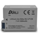 ARLI Akku für Canon LP-E8 / LP-E8+ EOS 550D 600D 650D 700D LPE8 Akku Li-Ion 900 mAh (7,4 V)