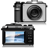 Fine Life Pro X9 Kompaktkamera (48 MP, WLAN (Wi-Fi), Fotokamera mit Front- und Rückobjektiv, 8 integrierte…