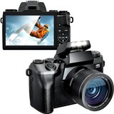 Fine Life Pro Digitalkamera für Fotografie und Video, Kompaktkamera (WLAN (Wi-Fi), 16X Digitalzoom,32GB…