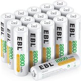 EBL AAA/AA/Baby C NiMH 1,2V Akku - 9 Volt Block Wiederaufladbare Batterien Akku (1,2 V)