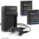 Blumax Set mit Lader für GoPro Hero3 AHDBT-301 1180 mAh Kamera-Akku