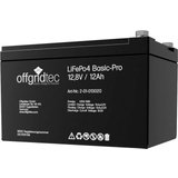 offgridtec LiFePo4 Basic-Pro 12,8V/12Ah/128Wh Akku 154 mAh (12 V), Lithium-Eisenphosphat-Batterie