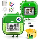 autolock Kamera Kinder Digitalkamera für Kinder Cartoon-Tiere Kinderkamera (Mit 2 Rollen Druckerpapier…