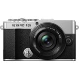 Olympus E‑P7 Systemkamera (M. Zuiko Digital ED 14-42mm F3.5-5.6 EZ Pancake, 20,3 MP, 3x opt. Zoom, Bluetooth,…