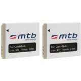 mtb more energy [BAT-001 - Li-Ion] Kamera-Akku kompatibel mit Akku-Typ Canon NB-4L 750 mAh (3,7 V),…