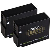 GOLDBATT 2x Akku für Panasonic DMW-BLC12 Lumix DMC FZ200 DMC G6 G5 GH2 BLC12PP Leica V-LUX 4 BP-DC12…