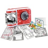 Vtech® KidiZoom Print Cam, rot Kinderkamera (5 MP, 5 MP, mit eingebautem Thermodrucker)