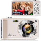 yozhiqu 4K 48MP Micro SLR Kamera - für jugendliche Einsteiger Kompaktkamera (HD-Aufnahmen, 2,88' IPS-Bildschirm,…