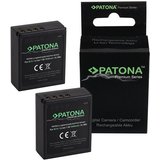 Patona 2x Premium Akku für Olympus BLH-1 Kamera-Akku Ersatzakku 2040 mAh (7,4 V, 2 St), BLH1 OM-D EM-1…