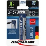 Li-Ion Akku 18650 2600 mAh mit Micro-USB Ladebuchse